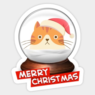 cats christmas Sticker